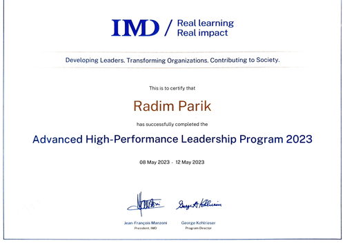 Advanced High Performance Leadership Program 2023